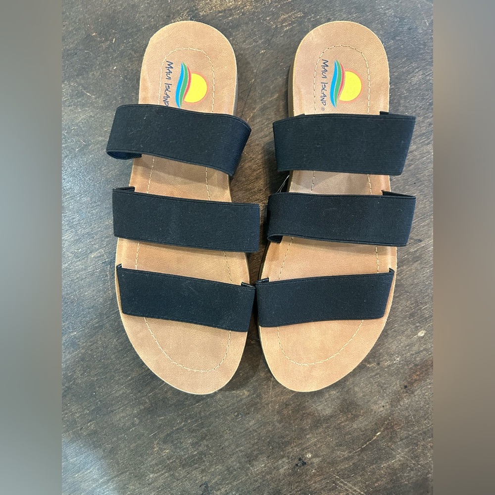 Black Sandals by Maui Island